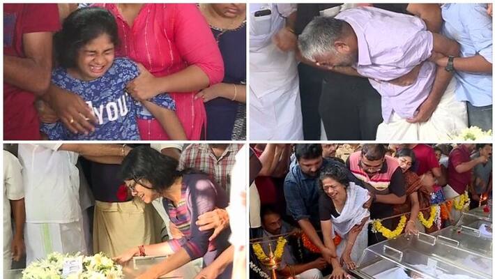 cremation of praveen and family dead at nepal at thiruvananthapuram chengottukonam cremation of praveen and family dead at nepal at thiruvananthapuram chengottukonam