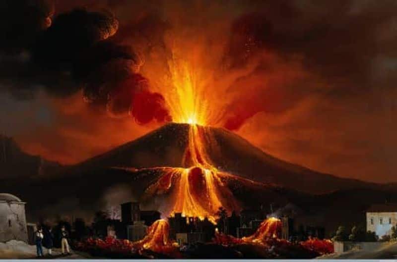 volcano eruption turns human brain in to molten glass in seconds time