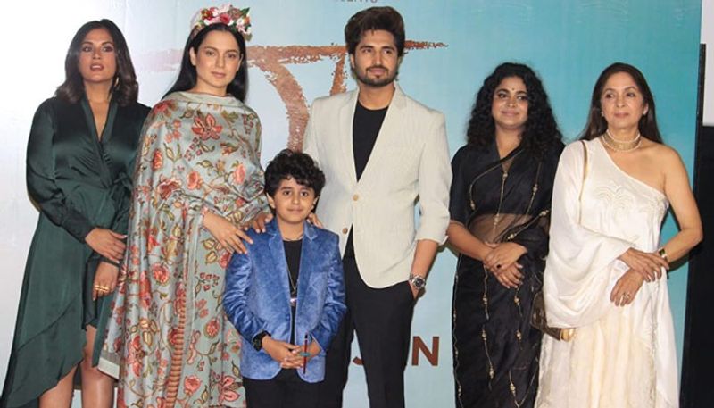 পঙ্গা ছবির প্রচারে ব্যস্ত কঙ্গনা রানাওয়াত। টিমের সঙ্গে ধরা দিলেন অভিনেত্রী।
