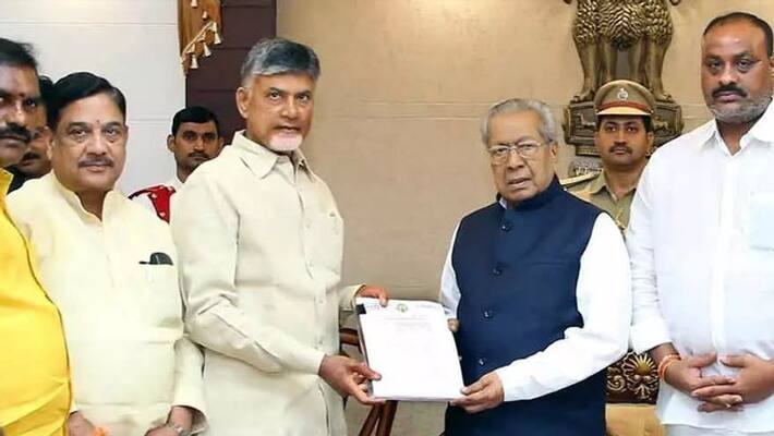 tdp chief chandrababu meets governor and complaints against ysrcp tdp chief chandrababu meets governor and complaints against ysrcp
