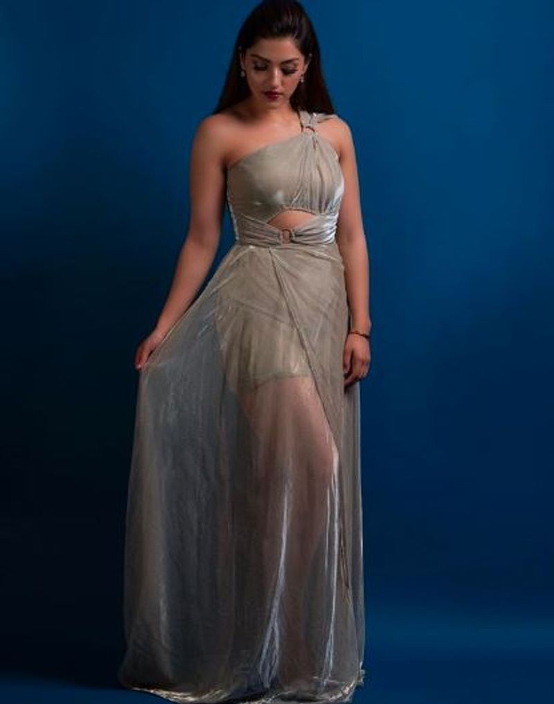 pattas movie actress mehreen pirzandaa latest modern dress photo gallery