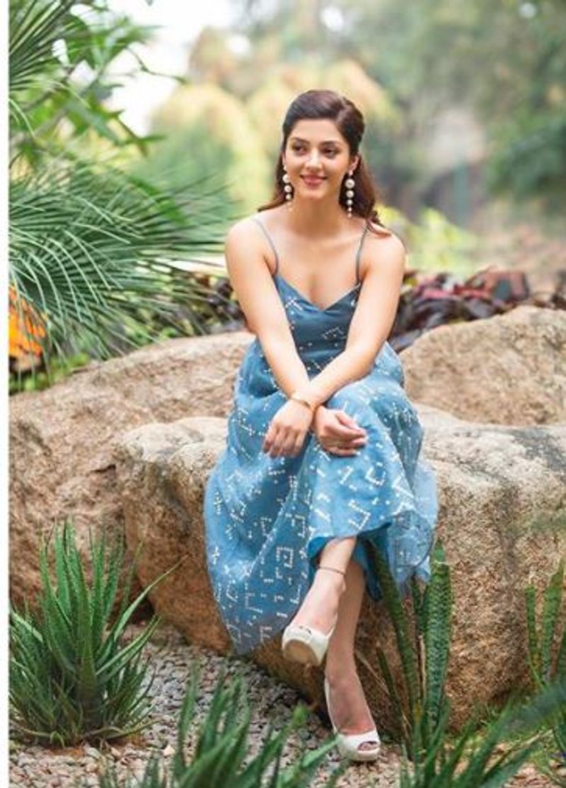 pattas movie actress mehreen pirzandaa latest modern dress photo gallery