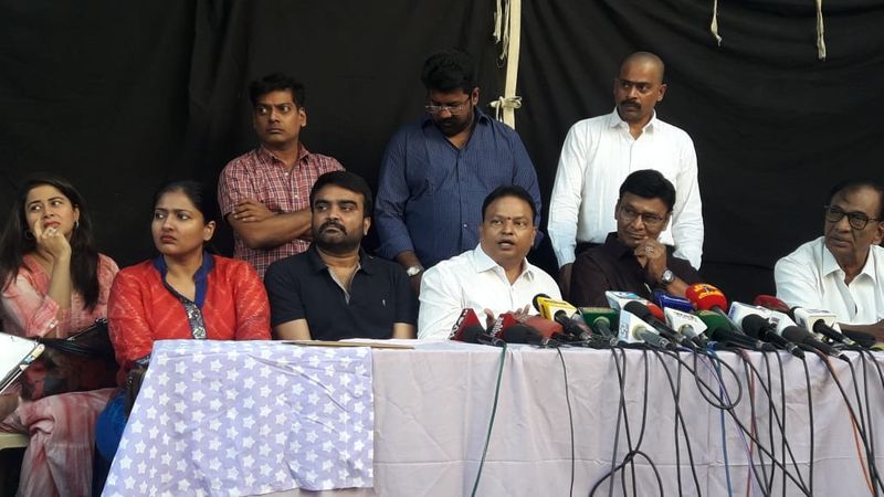 Bhagyaraj and Team reelection of nadikar sangam pressmeet