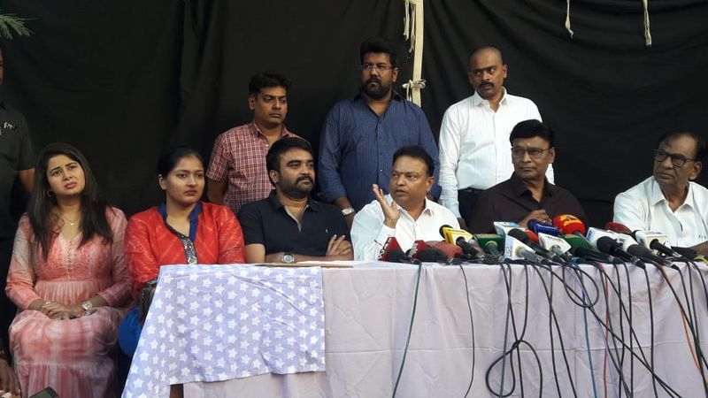 Bhagyaraj and Team reelection of nadikar sangam pressmeet
