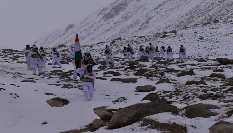 height of 17000 feet minus 20 degrees himweers celebrates indian republic day