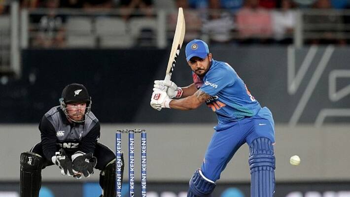 Ind vs NZ 4th T20I Manish Pandey Unbeaten half century helps to reach 165 runs against New Zealand Ind vs NZ 4th T20I Manish Pandey Unbeaten half century helps to reach 165 runs against New Zealand