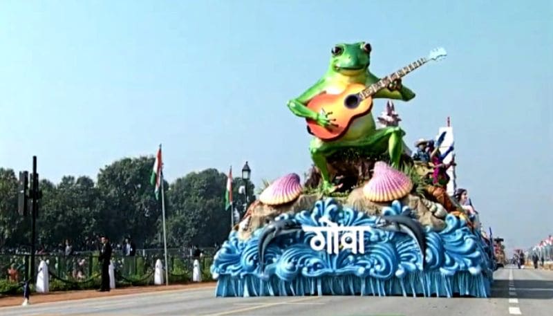 সমুদ্র তীরবর্তী রাজ্য় গোয়ার ট্যাবলোর বিষয়ও ছিল সমুদ্রের তীর।