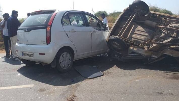 Car Accident Near Dharwad Four People Dead Car Accident Near Dharwad Four People Dead