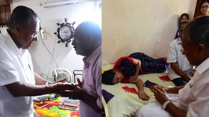 chief minister Pinarayi Vijayan visits praveens family who died in Nepal hotel chief minister Pinarayi Vijayan visits praveens family who died in Nepal hotel