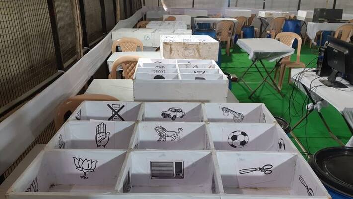 Officials sets all arrangements for Karimnagar municipal corporation counting Officials sets all arrangements for Karimnagar municipal corporation counting