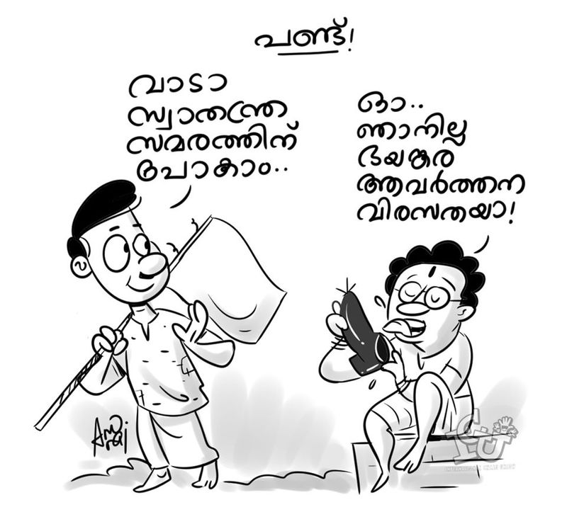 troll against k surendran facebook post on kerala human chain protest constitution