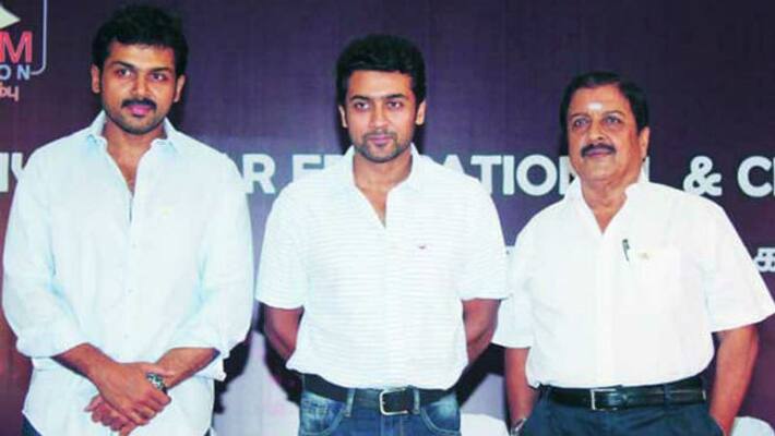 Actors Sivakumar, Surya, Karthi Family Donate 10 Lakhs to FEFSI who are facing industry shutdown due to Corona Virus Outbreak Actors Sivakumar, Surya, Karthi Family Donate 10 Lakhs to FEFSI who are facing industry shutdown due to Corona Virus Outbreak