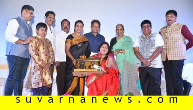Awardees receives 19th ragavendra chitravani film  award