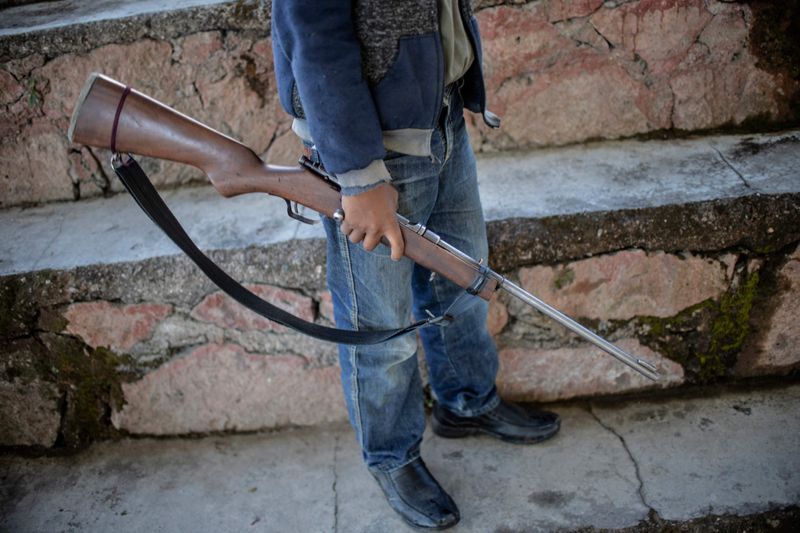 mexican children take guns for fight against drug gangs
