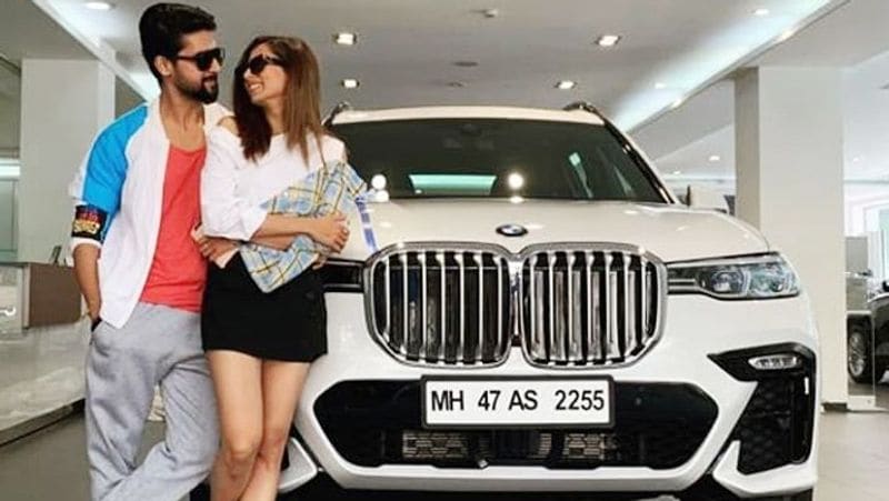 Tv Actor ravi Dybey And his Wife Sargun Mehta Buy new BMW car here s the pics KPY