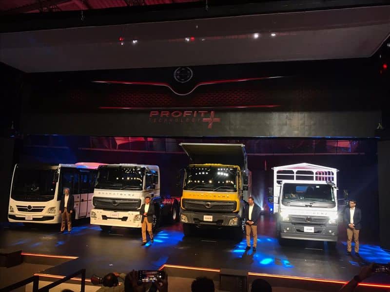 bharat benz reveals new bs6 range of trucks and buses