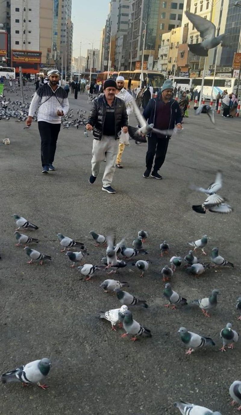 Congress MLA zameer ahmed khan walk at Makkah Al Mukarramah in Saudi Arabia