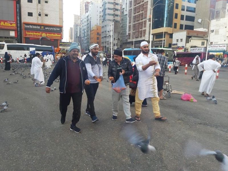Congress MLA zameer ahmed khan walk at Makkah Al Mukarramah in Saudi Arabia