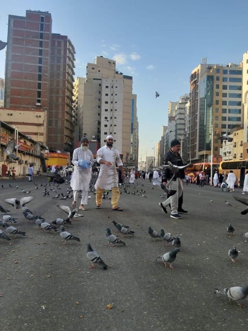 Congress MLA zameer ahmed khan walk at Makkah Al Mukarramah in Saudi Arabia