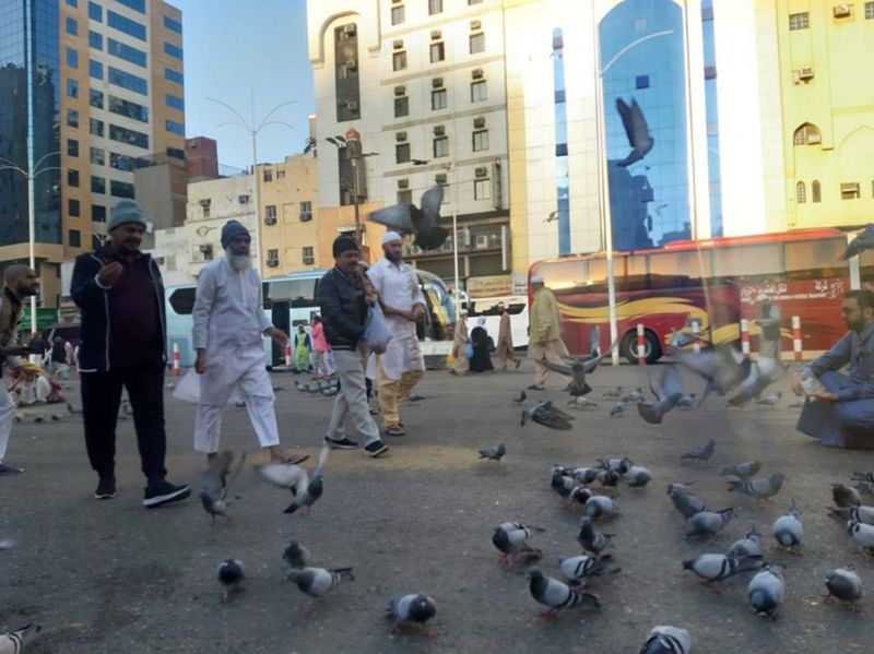 Congress MLA zameer ahmed khan walk at Makkah Al Mukarramah in Saudi Arabia