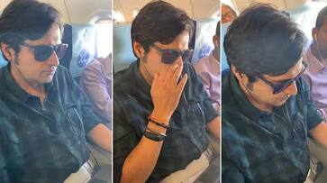 Rowdy masquerading as comedian Kunal Kamra sprays abuses at journalist Arnab Goswami on flight