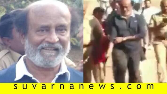 Rajinikanth injured during filming of Man vs Wild with Bear Grylls at Bandipur Rajinikanth injured during filming of Man vs Wild with Bear Grylls at Bandipur