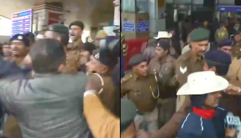 Cut off Assam controversy: Sharjeel Imam brought to Patna Airport, police manhandle media personnel