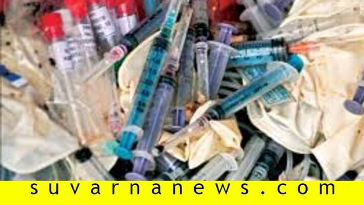 2 Lorry foundin myosre filled with medical waste from kerala 2 Lorry foundin myosre filled with medical waste from kerala