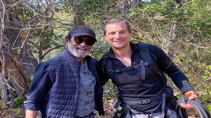 Rajinikanth and Bear Grylls show Man Vs Wild promo is released Rajinikanth and Bear Grylls show Man Vs Wild promo is released