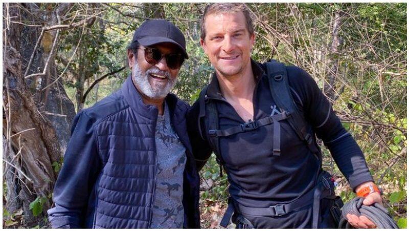 rajinikanth angry for anchor but superstar cool thank for BearGrylls