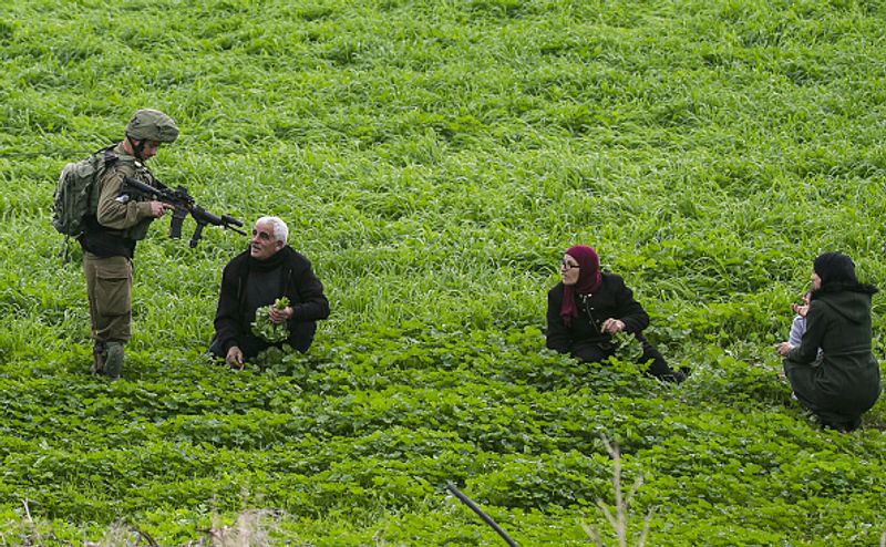 israel palestine conflict trumps Peace deal photo gallery