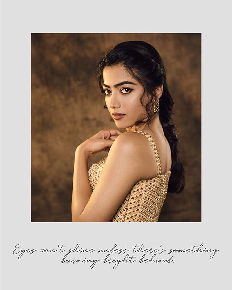 Heroine Rashmika Latest Saree Photos