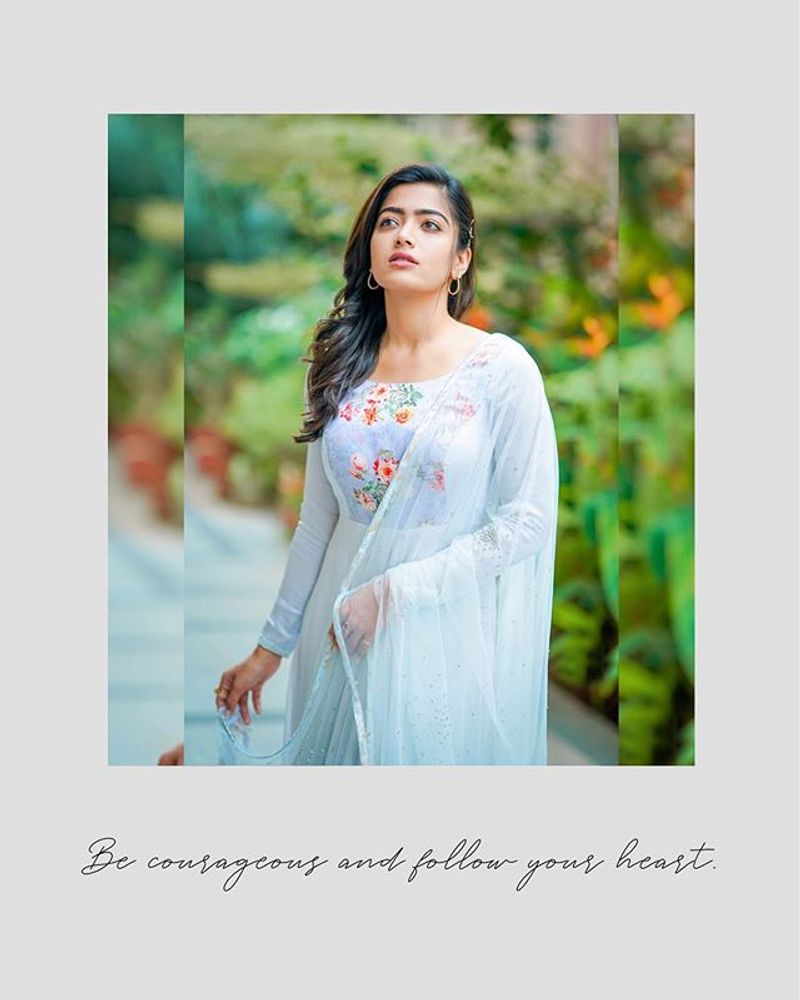 Heroine Rashmika Latest Saree Photos