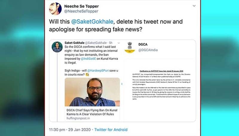 DGCA throws its weight behind airlines punishing Kunal Kamra, exposes liars