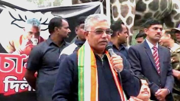 dilip ghosh controversial statement against woman protestor dilip ghosh controversial statement against woman protestor