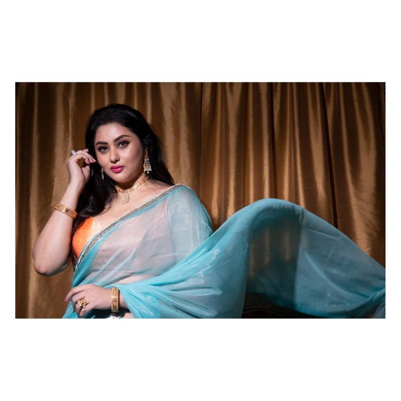 heroine Namitha saree photos from instagram
