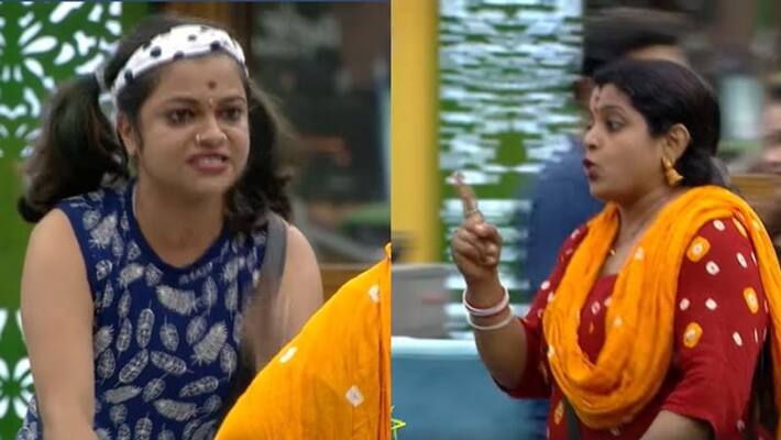 Bigg Boss Malayalam Season 2 Veena nair and Jjasla madassery fight Bigg Boss Malayalam Season 2 Veena nair and Jjasla madassery fight