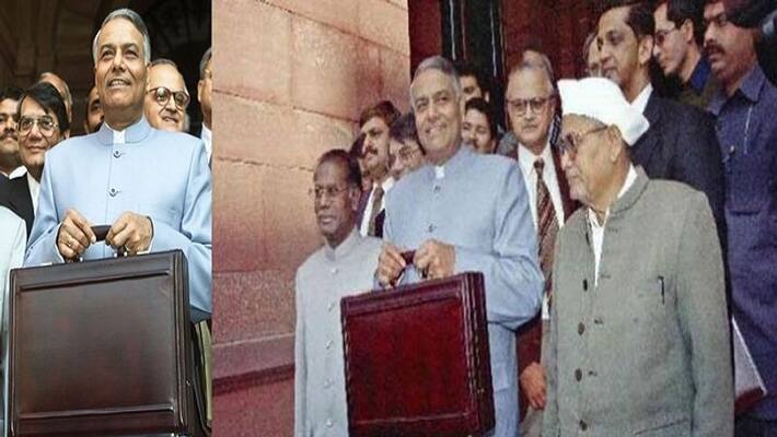 1998-99: Finance minister Yashwant Sinha presented the budget of the Atal Bihari Vajpayee govt 1998-99: Finance minister Yashwant Sinha presented the budget of the Atal Bihari Vajpayee govt