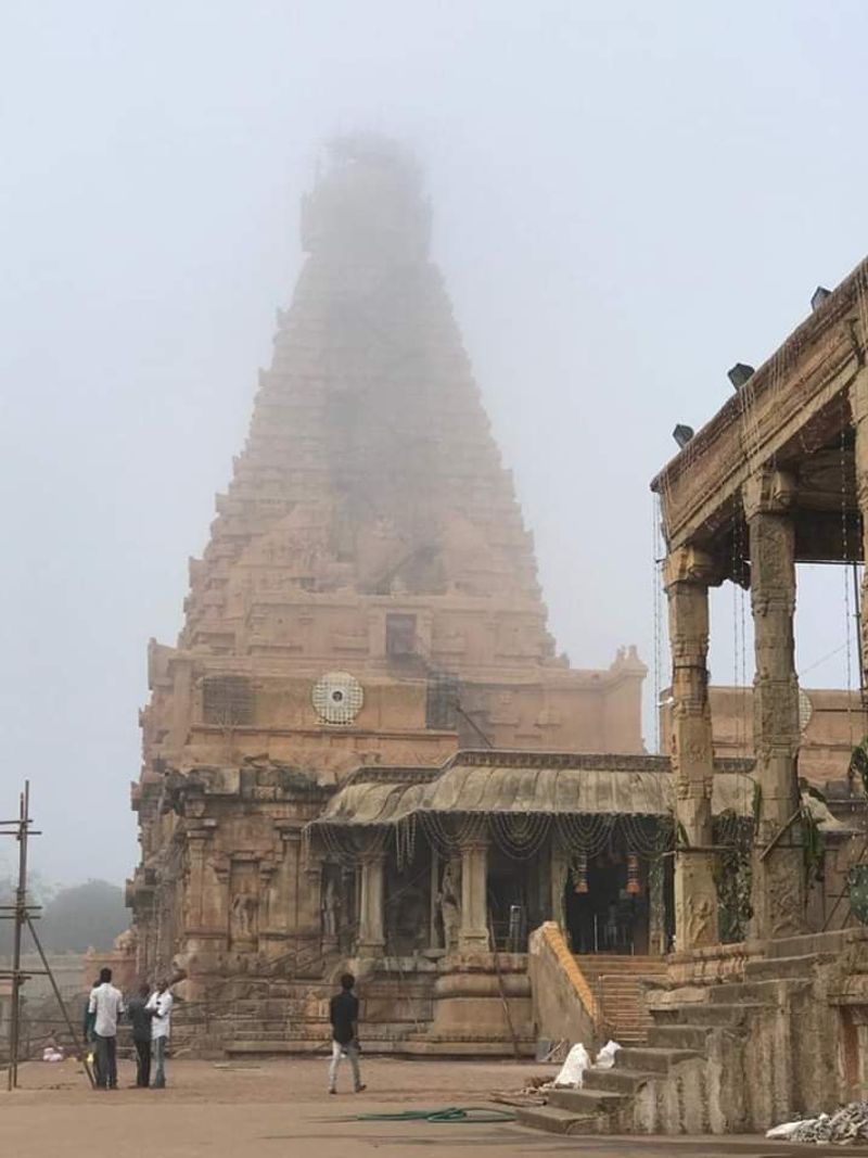 tanjore temple kumbabishekam photos goes viral
