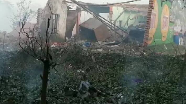 five died in an accident in fire cracker factory in up five died in an accident in fire cracker factory in up