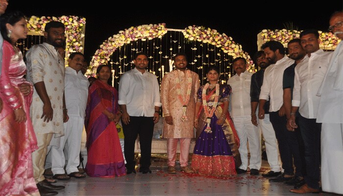 Chandrababu attends Parital sunith younger son sidhartha engagement ceremony
