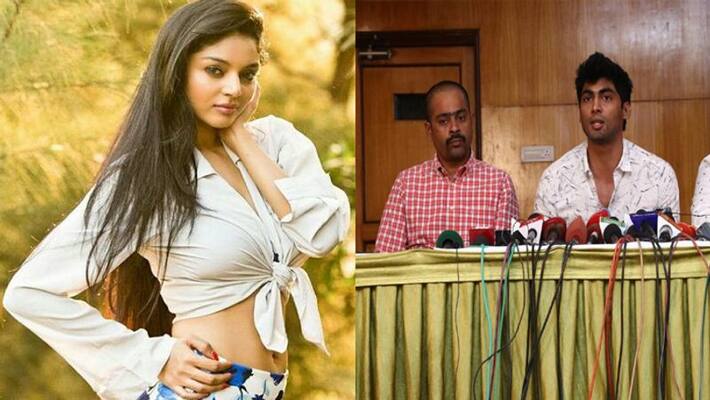 Sanam Shetty lodges police complaint against Bigg Boss Tharshan Sanam Shetty lodges police complaint against Bigg Boss Tharshan