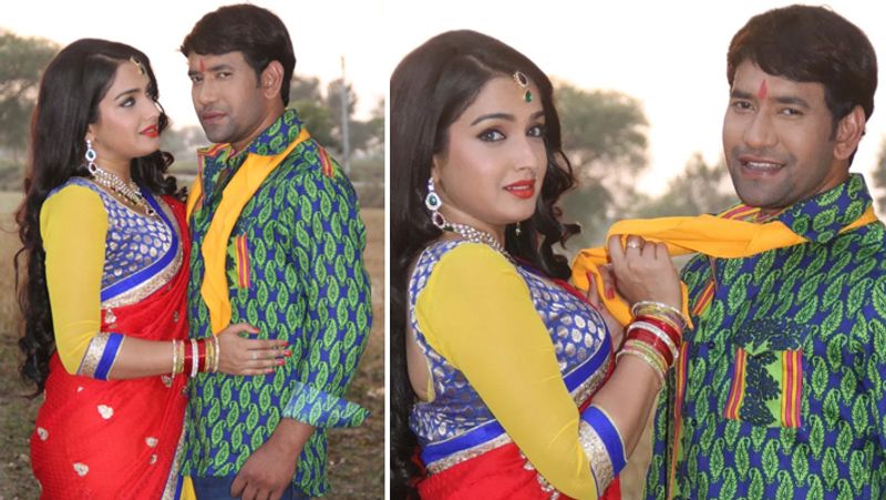 Dinesh lal Yadav Nirahua Birthday Amrapali dubey Wishes to share Romantic video KPY