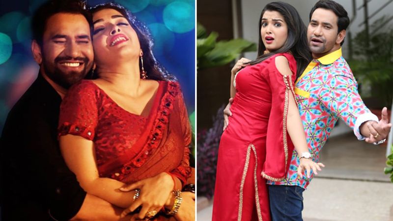 Dinesh lal Yadav Nirahua Birthday Amrapali dubey Wishes to share Romantic video KPY