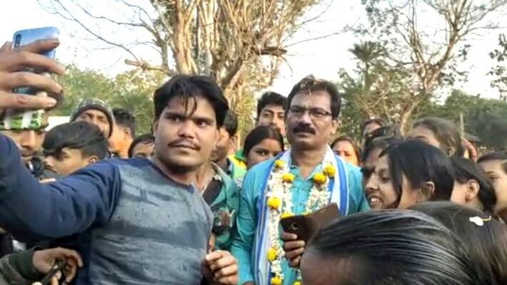 Chatradhar Mahato reached lalgarh Chatradhar Mahato reached lalgarh