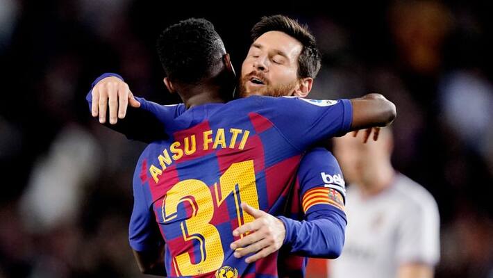 ansu fati's brace help barcelona to gain three points in la liga ansu fati's brace help barcelona to gain three points in la liga