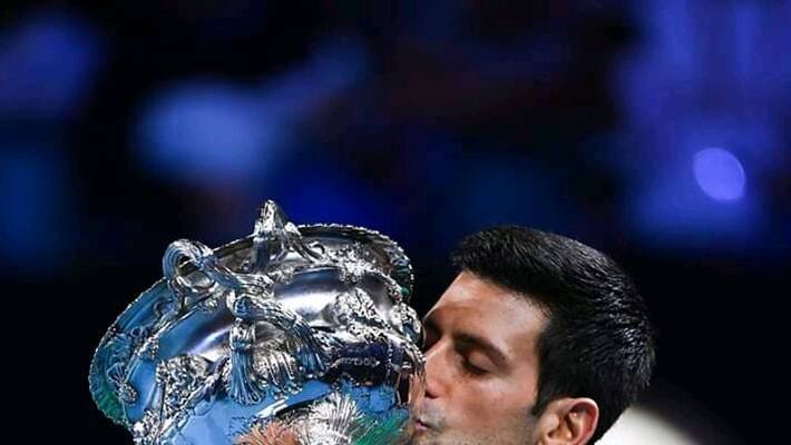 Djokovic eyes Grand Slam record after his Australian Open triumph. Djokovic eyes Grand Slam record after his Australian Open triumph.