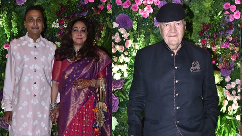 अनिल अंबानी, टीना अंबानी और प्रेम चोपड़ा।