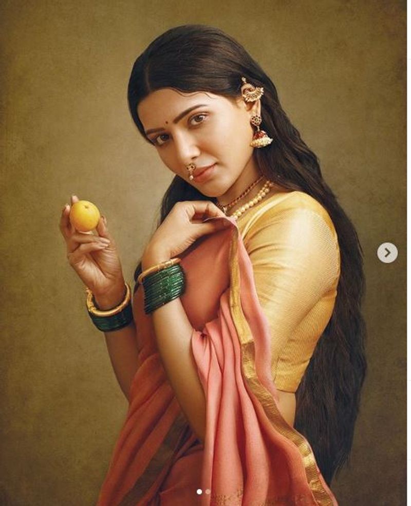 Stars dons the look of a Ravi Varma's paintings