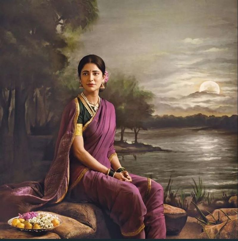 Stars dons the look of a Ravi Varma's paintings